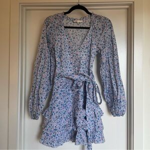 Love Shack Fancy Mini Dress with Tie